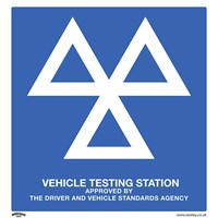 Sealey Rigid Plastic MOT Testing Station Sign Pack of 10 Sealey Rigid Plastic MOT Testing Station Sign Pack of 10