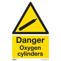 Sealey Self Adhesive Vinyl Danger Oxygen Cylinders Sign Sealey Self Adhesive Vinyl Danger Oxygen Cylinders Sign