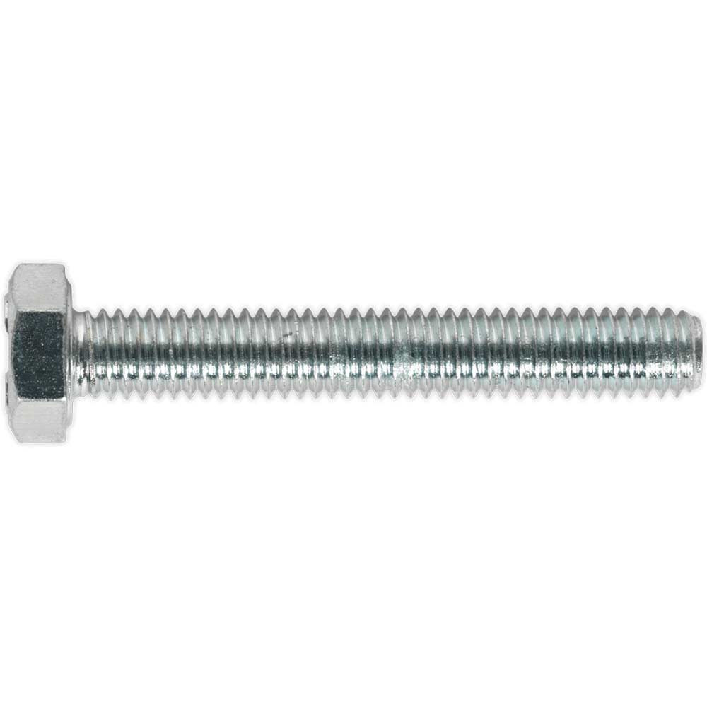 Sealey Zinc Plated Steel Din 933 Ht Setscrews Size 8.8