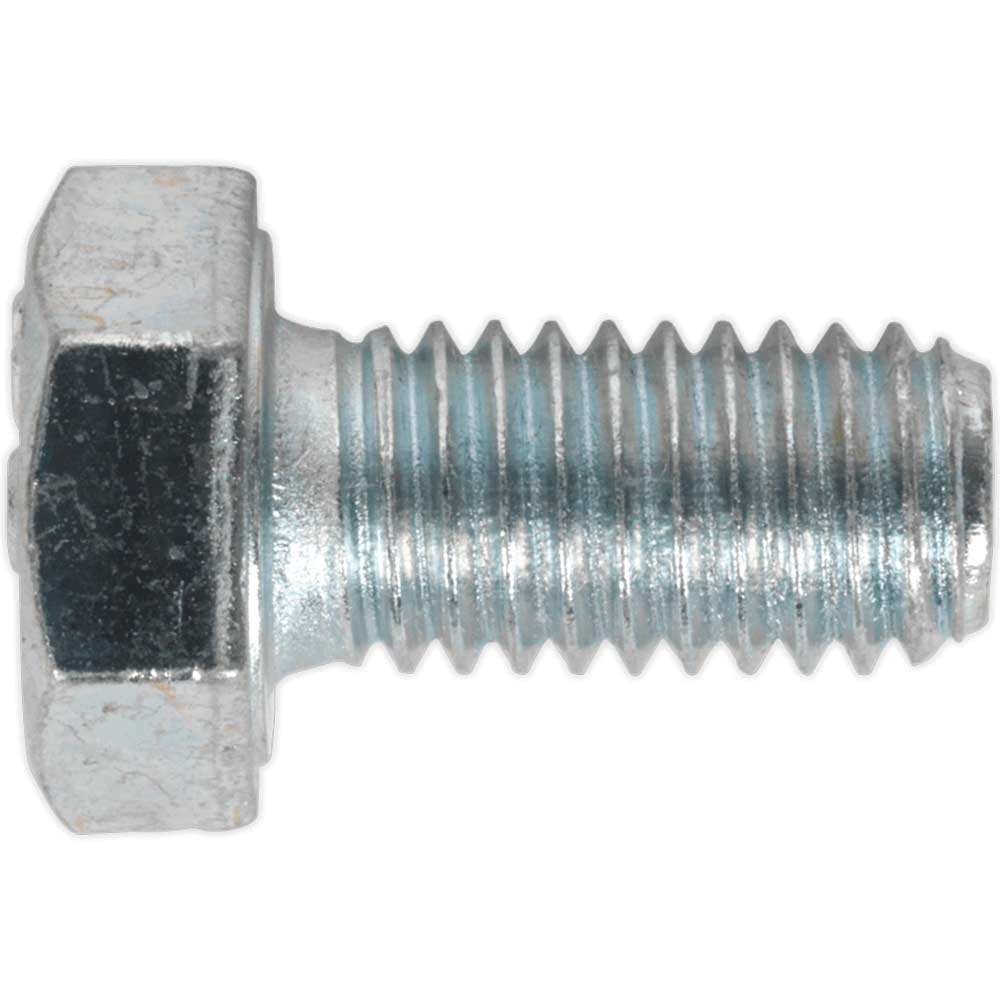 Sealey Zinc Plated Steel Din 933 Ht Setscrews Size 8.8
