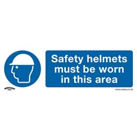 Sealey Safety Helmets Must Be Worn Rigid Sign Pack of 10 Sealey Safety Helmets Must Be Worn Rigid Sign Pack of 10