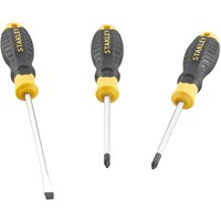 Stanley 3 Piece Cushion Grip Phillips, Pozi and Slotted Screwdriver Set