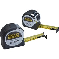 Stanley 2 Piece Fat Max Chrome Tape Set