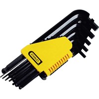 Stanley 12 Piece Ball End Hexagon Allen Key Set Imperial Stanley 12 Piece Ball End Hexagon Allen Key Set Imperial