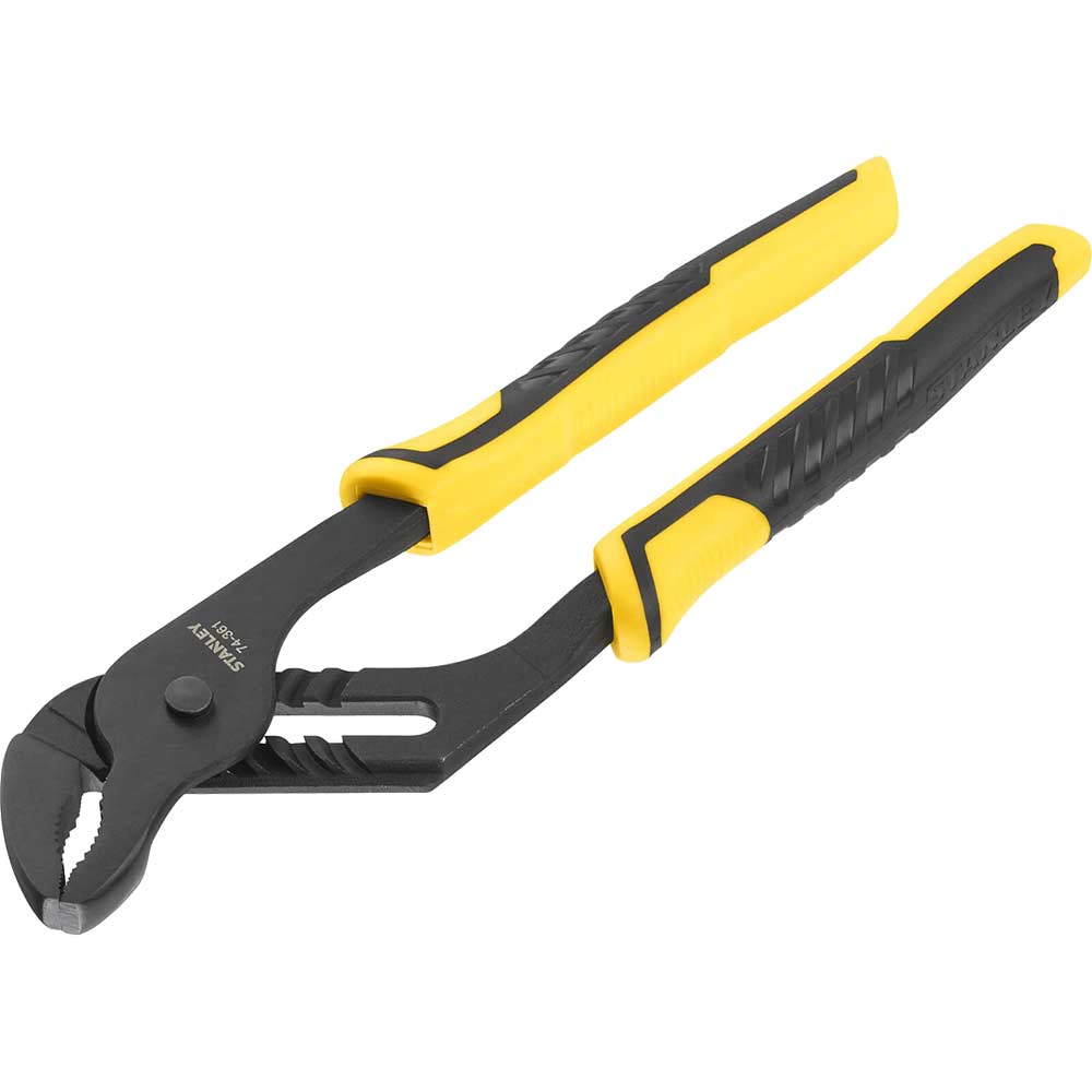 Stanley Black Control Grip Waterpump Pliers