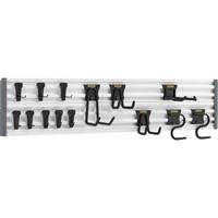 Stanley 20 Piece Track Wall Storage System Starter Kit Stanley 20 Piece Track Wall Storage System Starter Kit