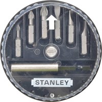 Stanley 7 Piece Slotted and Pozi Insert Screwdriver Bit Set Stanley 7 Piece Slotted and Pozi Insert Screwdriver Bit Set