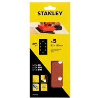 Stanley Punched Hook and Loop 1/3 Sanding Sheets Stanley Punched Hook and Loop 1/3 Sanding Sheets