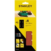 Stanley Punched Hook and Loop 1/3 Sanding Sheets Stanley Punched Hook and Loop 1/3 Sanding Sheets