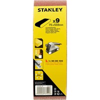 Stanley 75mm x 533mm Sanding Belts