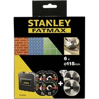 Stanley 6 Piece Multi Purpose 115mm Cutting Disc Set  Stanley 6 Piece Multi Purpose 115mm Cutting Disc Set