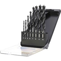 Stanley 8 Piece Brad Point Wood Drill Bit Set