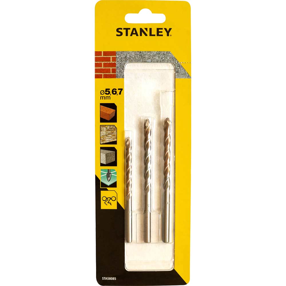 Stanley 3 Piece Masonry Drill Bit Set Masonry Drill Bits stanley-3-piece-masonry-drill-bit-set-masonry-drill-bits