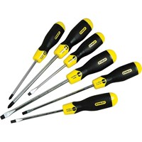 Stanley 6 Piece Cushion Grip Screwdriver Set Stanley 6 Piece Cushion Grip Screwdriver Set