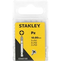 Stanley Mixed Pozi Screwdriver Bits Stanley Mixed Pozi Screwdriver Bits