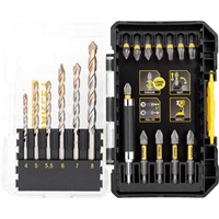 Stanley FatMax Multi-Stack Case 19 Piece Masonry and Impact Bit Set