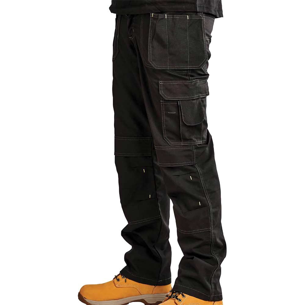 Stanley Black Iowa Holster Pocket Work Trousers 38In