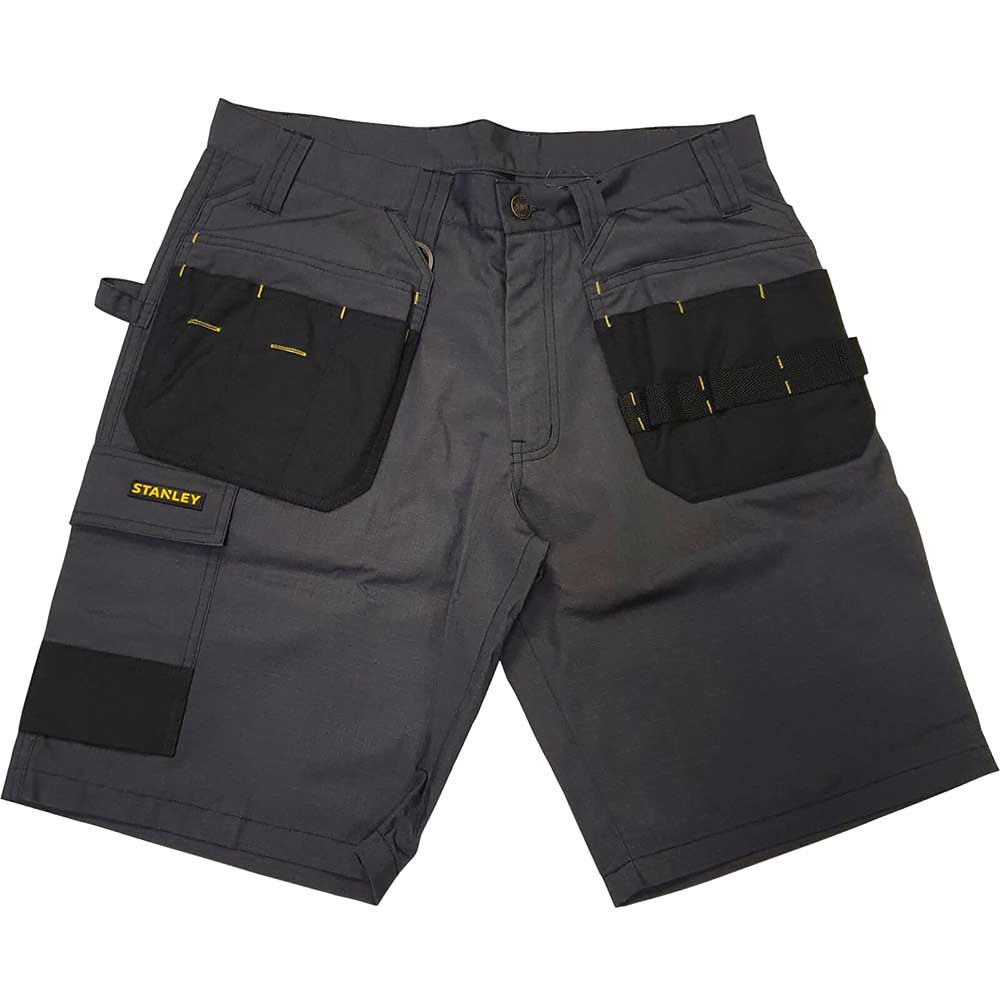 Stanley Men's Grey / Black Sedona Holster Pocket Work Shorts