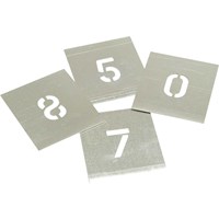 Stencils 8 Piece Zinc Number Stencil Set in Wallet