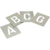 Stencils 27 Piece Zinc Letter Stencil Set