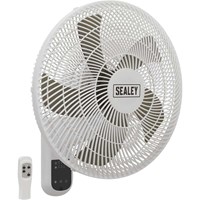 Sealey SWF16WR Remote Control Wall Fan 3 Speed Sealey SWF16WR Remote Control Wall Fan 3 Speed