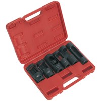 Sealey 6 Piece 1/2" Drive Diesel Injector Socket Set