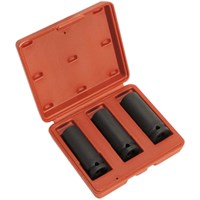 Sealey 3 Piece 1/2" Drive Deep Hexagon WallDrive Impact Socket Set Sealey 3 Piece 1/2" Drive Deep Hexagon WallDrive Impact Socket Set