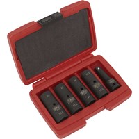 Sealey 5 Piece 1/2" Drive Double Ended Deep Impact Socket Set Sealey 5 Piece 1/2" Drive Double Ended Deep Impact Socket Set