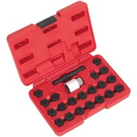Sealey 22 Piece Locking Wheel Nut Key Set for Audi