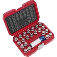 Sealey 23 Piece Locking Wheel Nut Key Set for VAG