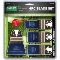 Smart 4 Piece Trade OIS Oscillating Multi Tool Blade Set  Smart 4 Piece Trade OIS Oscillating Multi Tool Blade Set