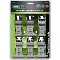 Smart 6 Piece Trade Rapid OIS Oscillating Multi Tool Wood Blade Set  Smart 6 Piece Trade Rapid OIS Oscillating Multi Tool Wood Blade Set