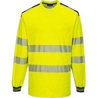Portwest PW3 Hi Vis Cotton Comfort Long Sleeve T Shirt