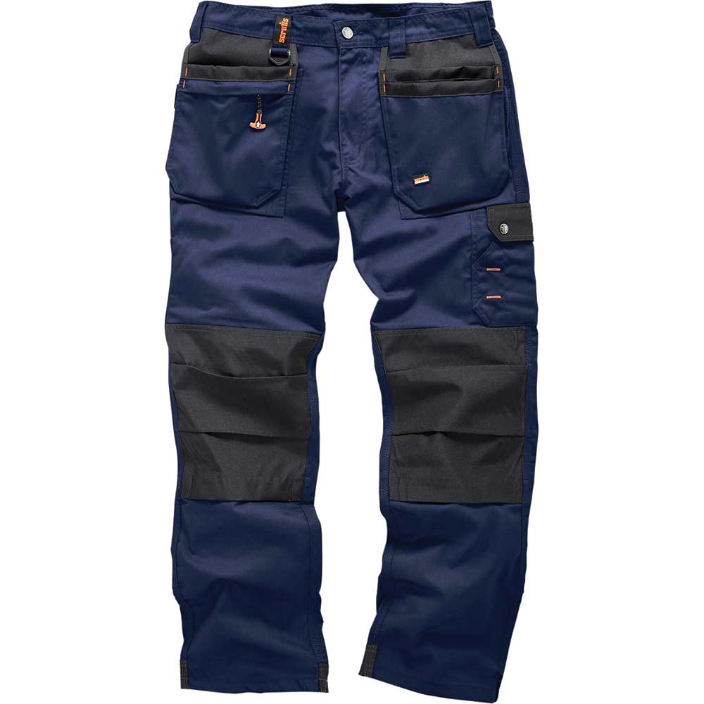 Scruffs Worker Plus Trouser Navy 32" 34" Size 32