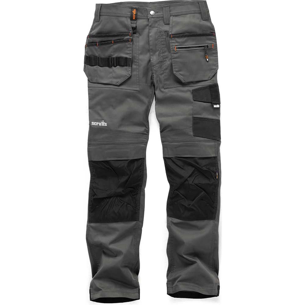 Scruffs Trade Flex Work Trousers Graphite 32" 32" Size 32