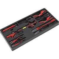 Sealey 15 Piece Test Lead Set in Module Tray