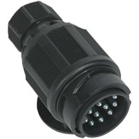 Sealey 13 Pin Twin Inlet Euro Towing Plug Plastic 12v Sealey 13 Pin Twin Inlet Euro Towing Plug Plastic 12v