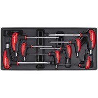 Sealey 8 Piece T Handle Ball End Hexagon Key Set Metric in Module Tray