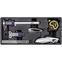 Sealey 6 Piece Measuring and Cutting Set in Module Tray Sealey 6 Piece Measuring and Cutting Set in Module Tray