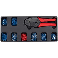 Sealey Ratchet Crimper and Insulated Terminal Assortment in Module Tray Sealey Ratchet Crimper and Insulated Terminal Assortment in Module Tray