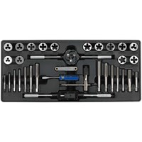 Sealey 33 Piece Tap and Die Set Metric, UNF and BSP in Module Tray Sealey 33 Piece Tap and Die Set Metric, UNF and BSP in Module Tray