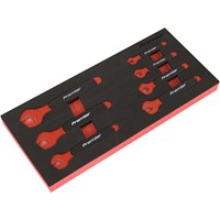 Sealey 7 Piece VDE Insulated Open End Spanner Set in Module Tray Sealey 7 Piece VDE Insulated Open End Spanner Set in Module Tray