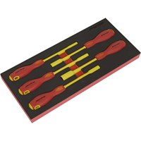 Sealey 5 Piece VDE Insulated Nut Driver Set in Module Tray Sealey 5 Piece VDE Insulated Nut Driver Set in Module Tray