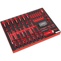 Sealey 72 Piece Screwdriver Set in Module Tray Sealey 72 Piece Screwdriver Set in Module Tray