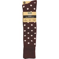 Town and Country Aubergine Chunky Wellington Boot Socks