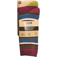 Town and Country MultiColoured Rambler Socks Twin Pack