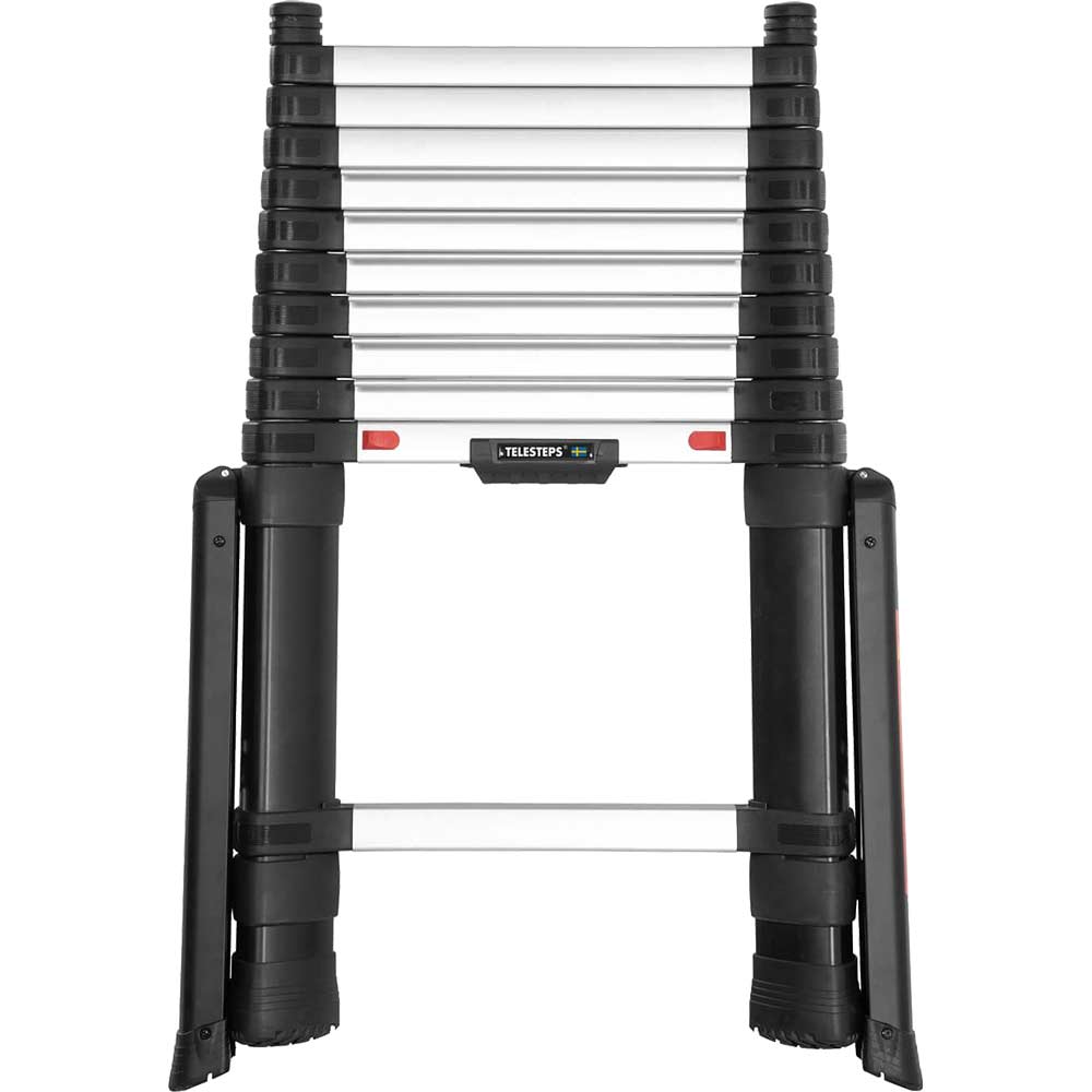 Telesteps Red Prime Line Telescopic Ladder With Stabilisers 3.5M