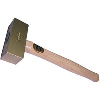 Thor Square Solid Brass Mallet Wooden Handle 