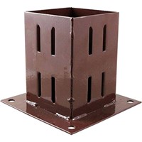 Bolt Down Fence Post Shoe Oxide Powder Coated Bolt Down Fence Post Shoe Oxide Powder Coated