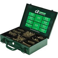 C2 Classic 1800 Piece Wood Screws Trade Case